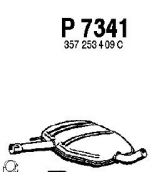 FENNO STEEL - P7341 - Резонатор VW PASSAT 1.6/1.8/2.0 88-96